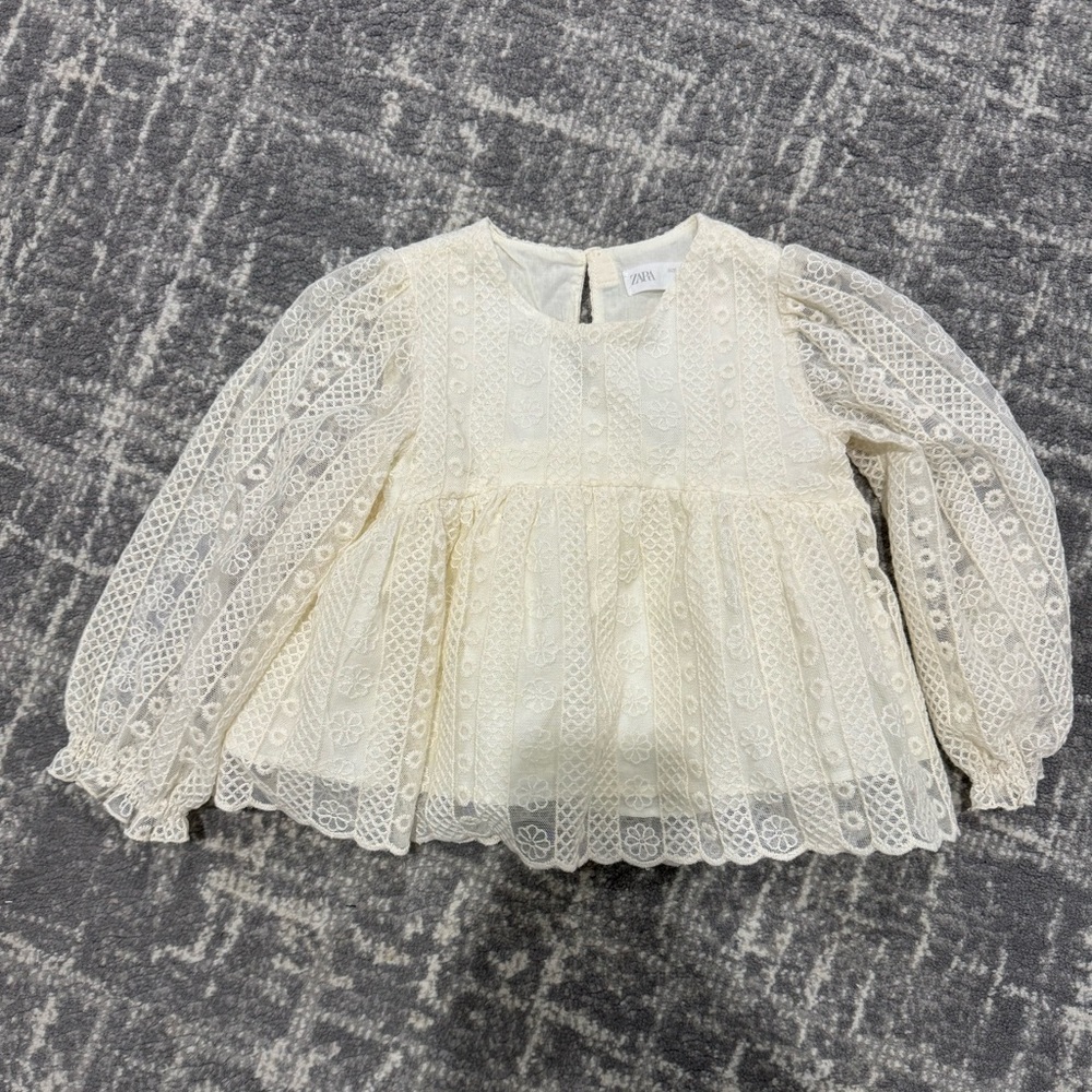 Zara romantic blouse.
